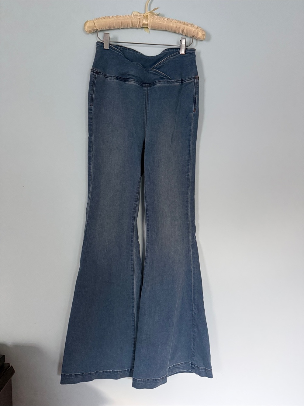 We The Free High-Rise Flare Jeans in Medium Blue